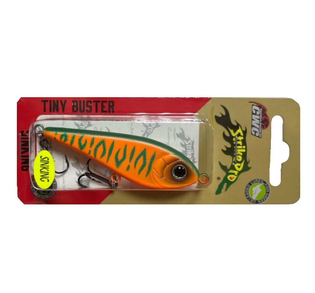 Воблер Strike Pro Tiny Buster GC06S Orange Mat Tiger 10,3 гр   EG-149#GC06S — крупный план
	                                    2