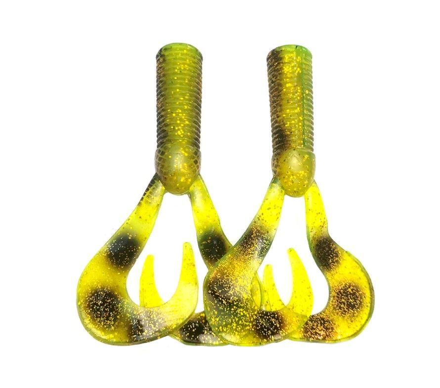 Хвост для бактейла CWC Miuras Mouse Big 200 мм 1 шт Hot Spotted Bullhead   MMBDT-008 — крупный план
	                                    1