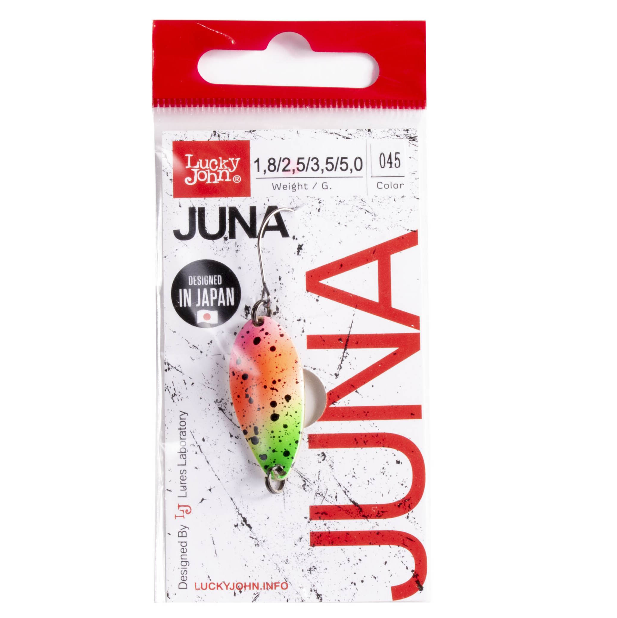 Колеблющаяся Блесна Lucky John Juna 2,5 гр 30 мм 045   LJJU25-045 — крупный план
	                                    3
