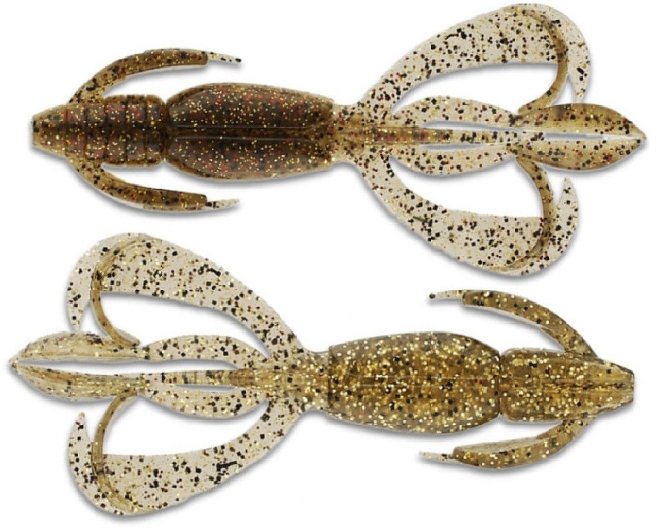 Силиконовая приманка Keitech Crazy Flapper 4.4 111 мм 6 шт 461 Gold Flash Craw — характеристики,
	                                    особенности конструкции