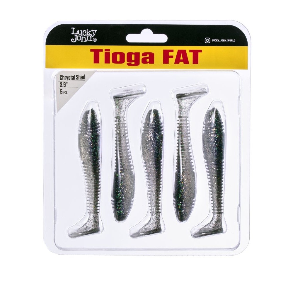 Силиконовая приманка Lucky John Tioga Fat 3.9in 100 мм 5 шт Z11 Pro Series  140146-Z11 — крупный план
	                                    2