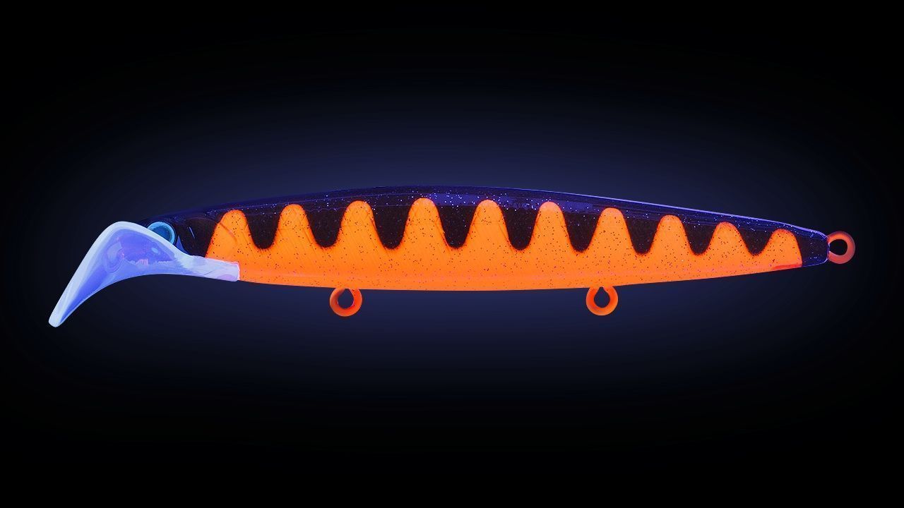 Воблер Strike Pro Scooter Minnow 110F A88 Red Devil Sparkles 11,8 гр   EG-186F#A88 — крупный план
	                                    1