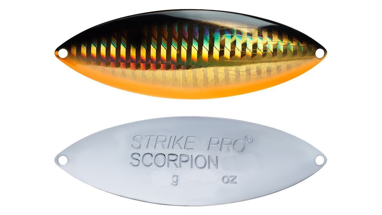 Колеблющаяся Блесна Strike Pro Scorpion Treble 70H 28 гр 70 мм 613-713-CP   ST-08B2#613-713-CP — характеристики,  особенности конструкции