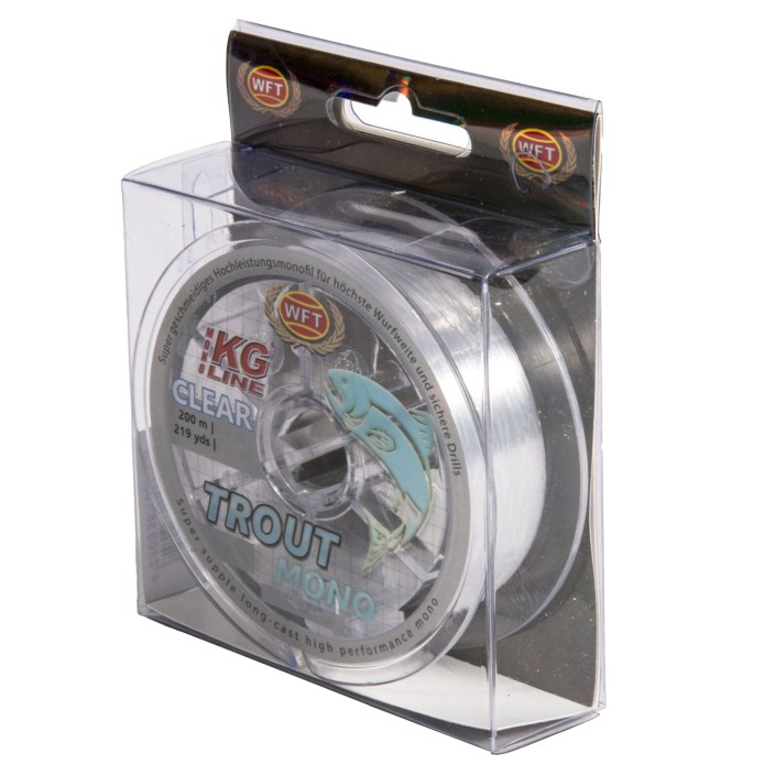 Леска монофильная WFT KG Trout Mono 200 м 0,16 мм Clear   1D-C-990-016 — характеристики,
	                                    особенности конструкции