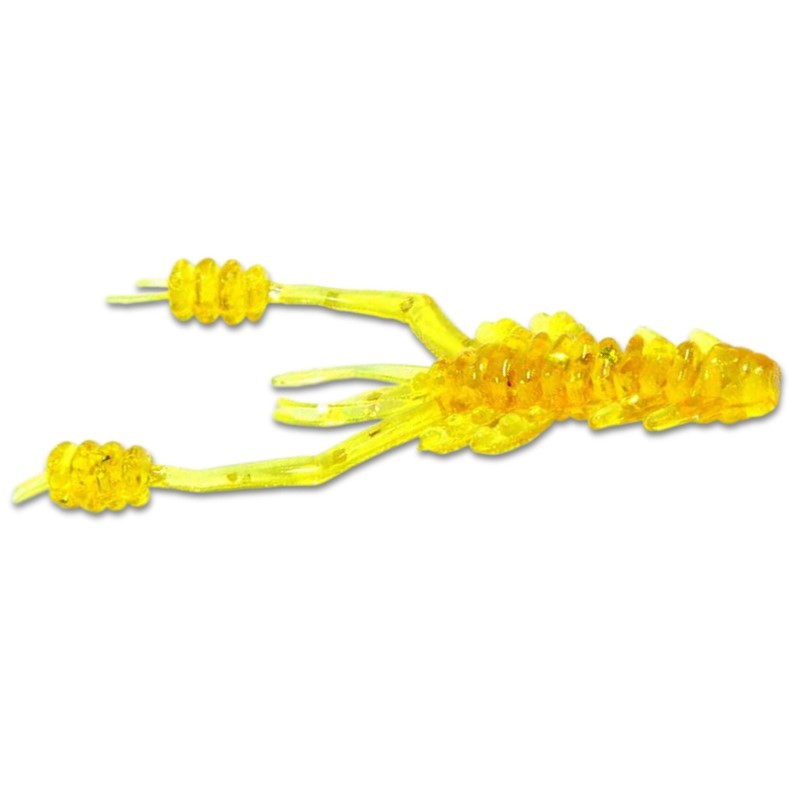 Силиконовая приманка Reins Ring Shrimp 3 76 мм 10 шт 430-Motor Oil gold FLk   RS3-430 — характеристики,  особенности конструкции