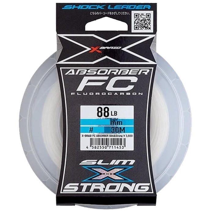 Флюорокарбон YGK X-Braid FC Absorber Slim Strong 30 м 0,44 мм — характеристики,
	                                    особенности конструкции