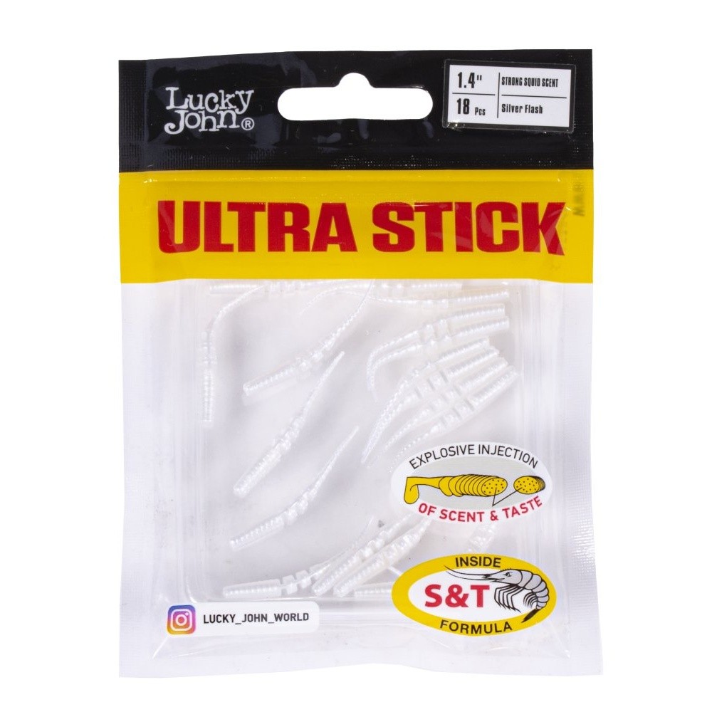 Силиконовая приманка Lucky John Ultra Stick 1.4in 35 мм 18 шт 026 Pro Series  140228-026 — крупный план
	                                    2