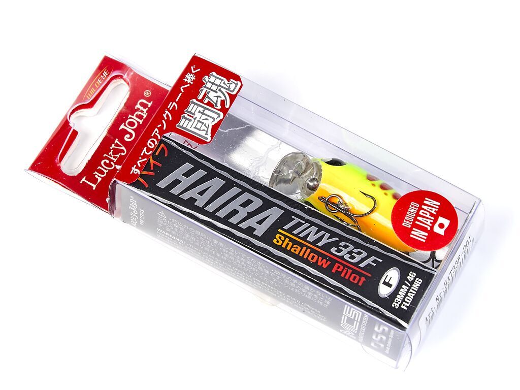Воблер Lucky John Haira Tiny 33F Shallow Pilot 201 4 гр Pro Series  HAT33F-201 — крупный план
	                                    2