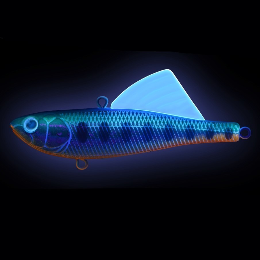 Воблер Strike Pro Tornado Vibe 65 A150-713 UV Blue Silver OB 14,5 гр   EG-204A-UV#A150-713 — крупный план
	                                    1