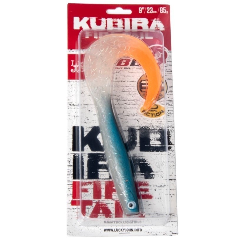 Силиконовая приманка Lucky John Kubira Fire Tail 9.0in 230 мм 1 шт PG44 3D BBS Series  140437-PG44 — крупный план
	                                    2