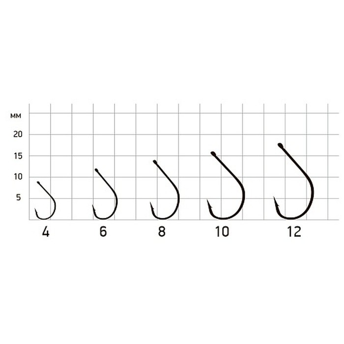 Крючок Одинарный Saikyo KH-10014  Maruseigo №4 10 шт BN   KH-10014BN4-10 — крупный план
	                                    1