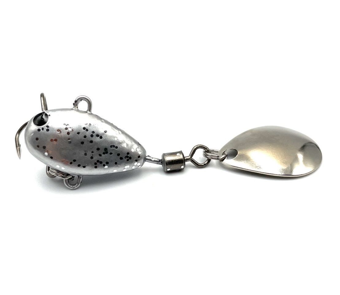 Тейл-спиннер UF Studio Hurricane 35 35 гр 85 мм Silver glitter   H35Sg — характеристики,
	                                    особенности конструкции