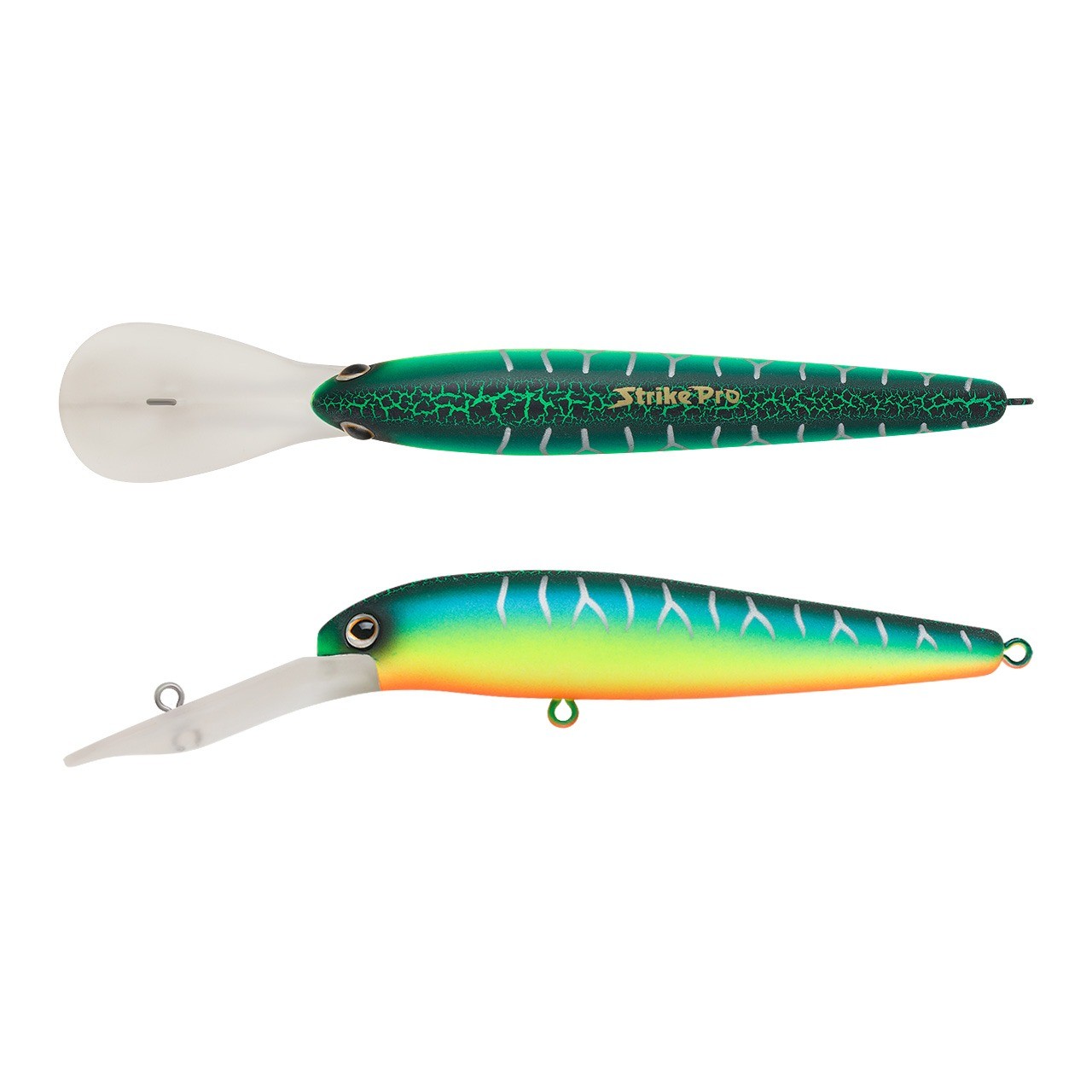 Воблер Strike Pro S.P. Walleye Minnow 90 A223S-RP Pearl Mat Tiger 11 гр   JL-022F#A223S-RP — характеристики,  особенности конструкции