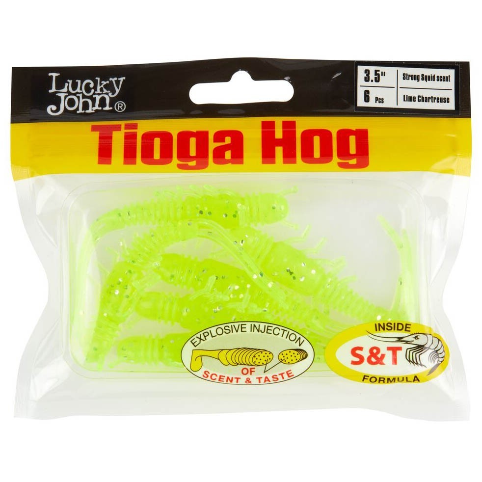 Силиконовая приманка Lucky John Tioga Hog 3.5in 89 мм 6 шт 071 Pro Series  140195-071 — крупный план
	                                    2