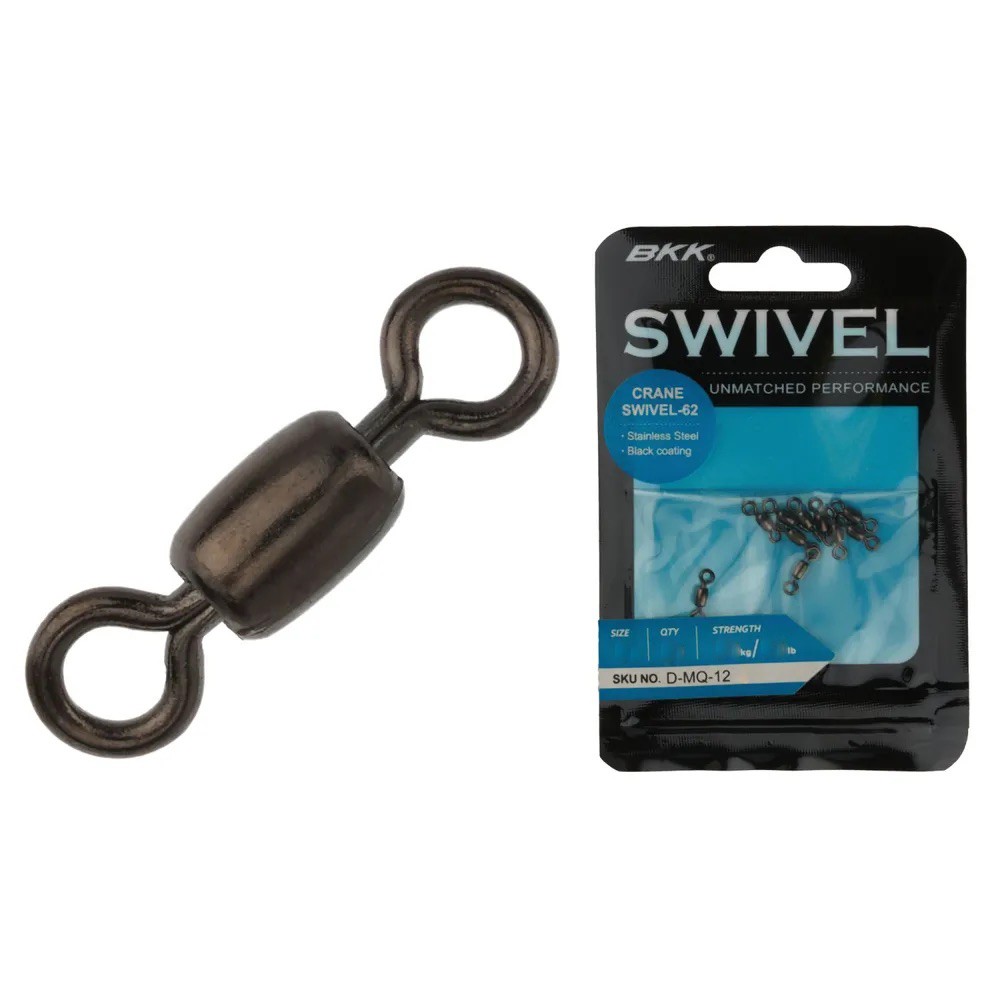 Вертлюг BKK Crane Swivel-62 №6 10 шт Black   D-MQ-1244 — крупный план
	                                    1