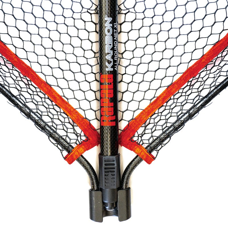 Подсачек Rapala Karbon Универсальный XL  160x60х50см  Прорезиненная сетка   RA1800012 — крупный план
	                                    2