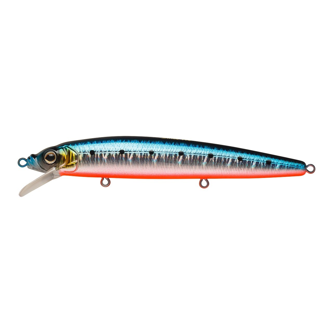 Воблер Strike Pro Alpha Minnow 115 A234-SBO-LU Blue Back Silver OB Fluo 12,5 гр   EG-033F#A234-SBO-LU — характеристики,  особенности конструкции