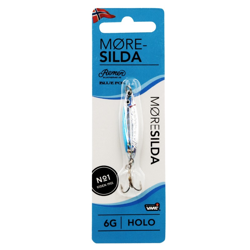 Колеблющаяся Блесна Blue Fox Moresilda Holographic 6 6 гр 48 мм 05 Silver Blue   MSH06H-05 — крупный план
	                                    1