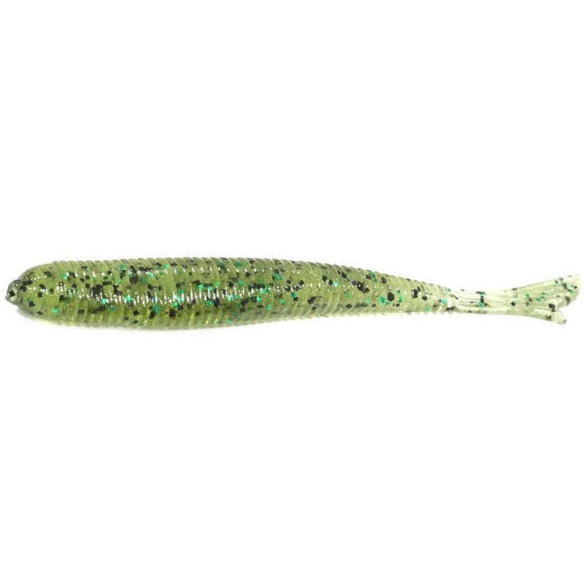Силиконовая приманка Bait Breath U30 Fish Tail 4.5 115 мм 8 шт 144 Watermelon/Black Green Flake — характеристики,  особенности конструкции
