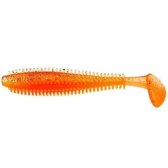 Силиконовая приманка Kosadaka Spikey Shad 90 90 мм 9 шт ORG   SSH-090-ORG — характеристики,
	                                    особенности конструкции