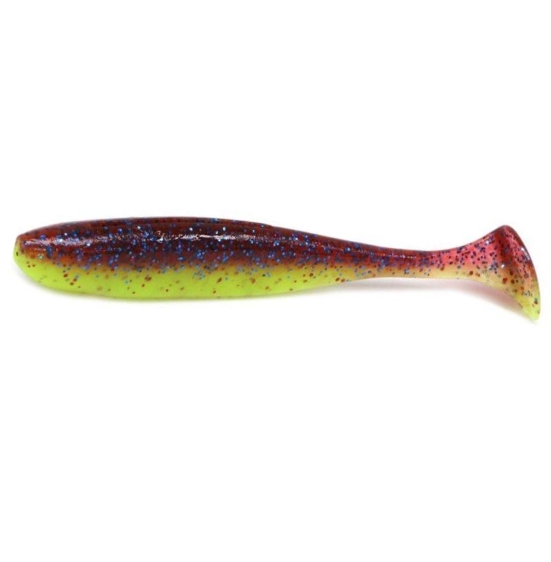 Силиконовая приманка Keitech Easy Shiner 3.5 89 мм 7 шт EA#15 Grape Chart Red FLK — характеристики,
	                                    особенности конструкции