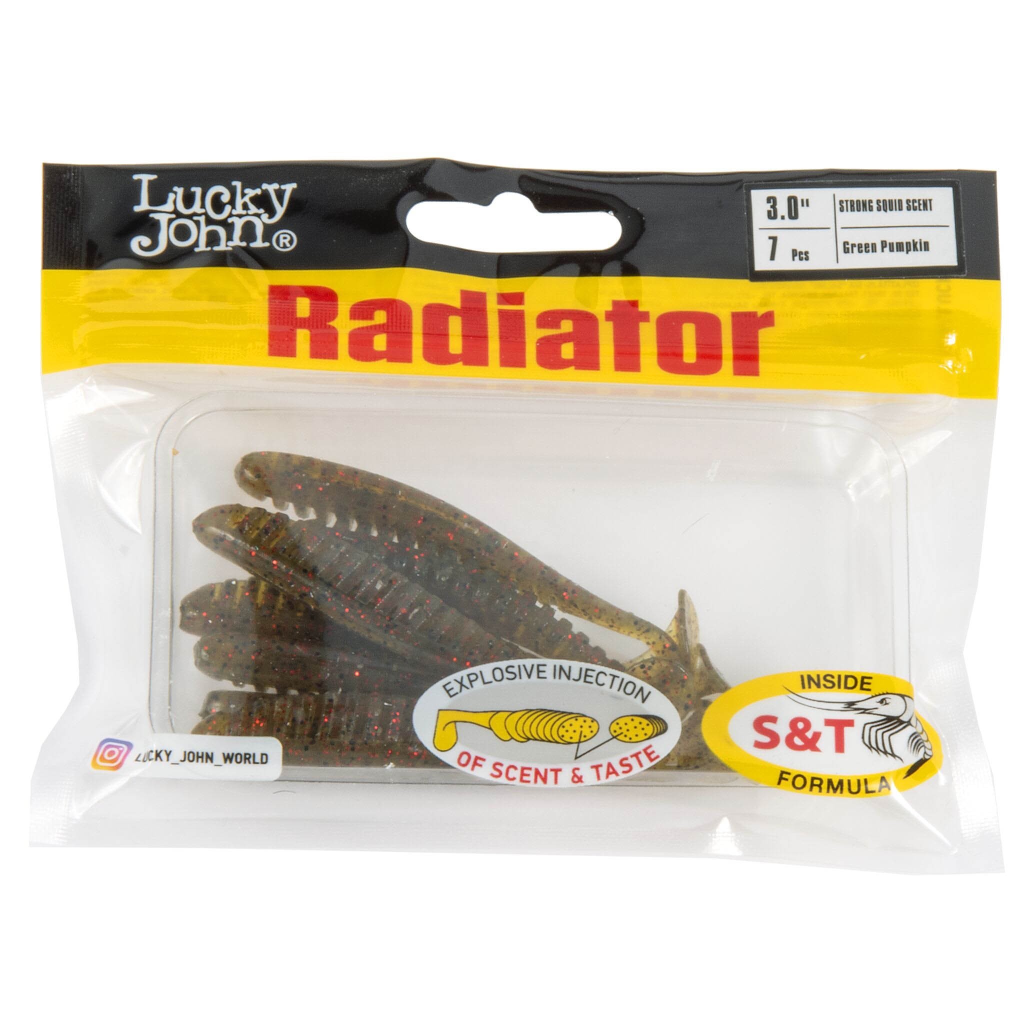 Силиконовая приманка Lucky John Radiator 3.0in 75 мм 7 шт PA03 Pro Series  140209-PA03 — крупный план
	                                    2