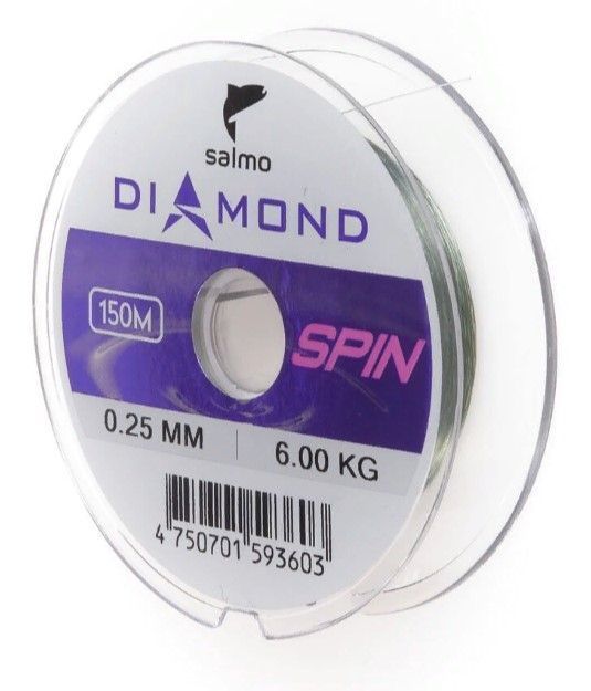 Леска монофильная Salmo Diamond Spin 150 м 0,25 мм    4028-025 — характеристики,
	                                    особенности конструкции