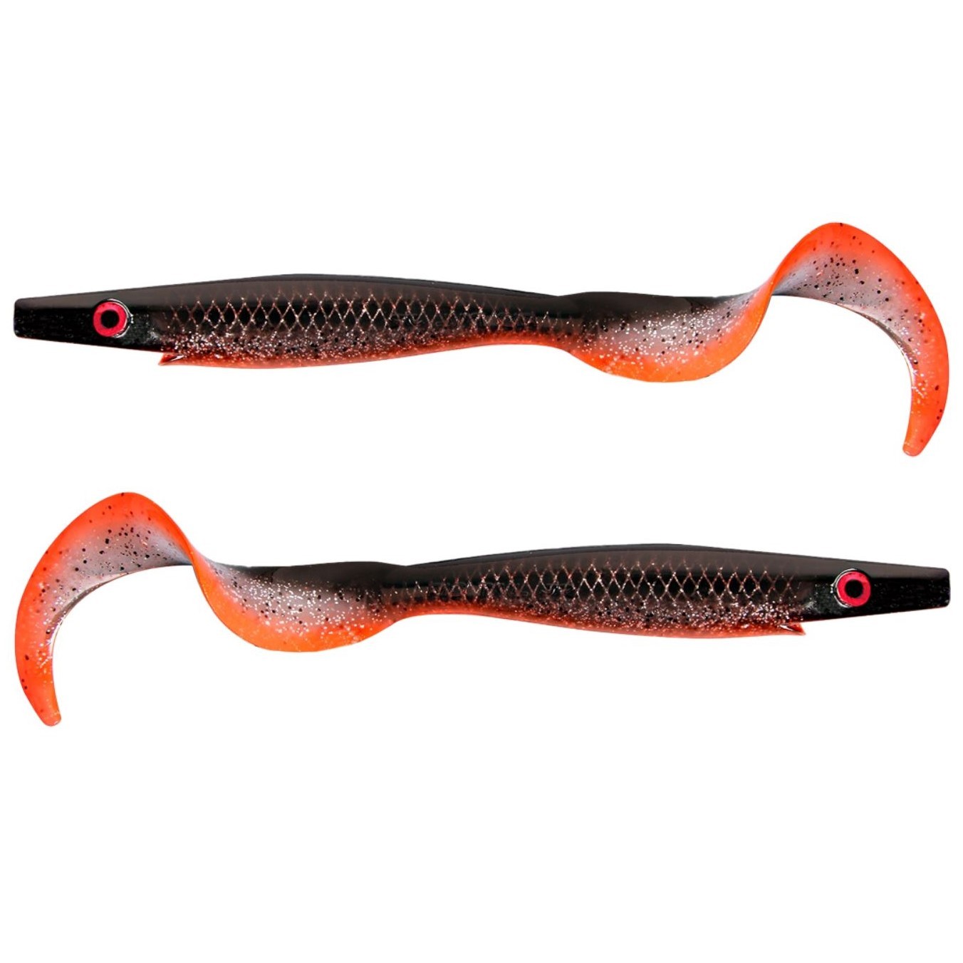 Силиконовая приманка Strike Pro Pig Tail Junior 230 мм 2 шт Glitter Fegisen   SP-172R#SP10 — характеристики,  особенности конструкции