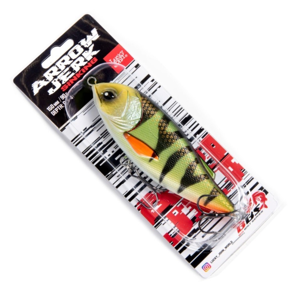Воблер Lucky John Arrow Jerk 150S 030 90 гр BBS Original  LJO0515S-030 — крупный план
	                                    2