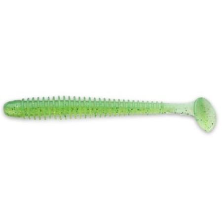 Силиконовая приманка Keitech Swing Impact 3.5 88 мм 8 шт #424 Lime Chartreuse — характеристики,
	                                    особенности конструкции