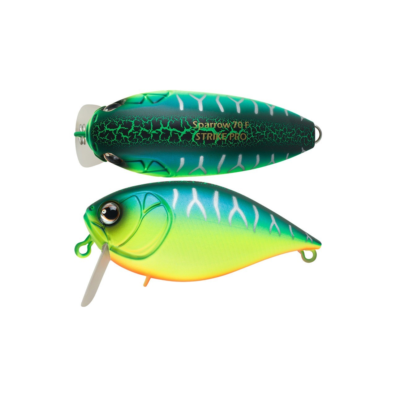 Воблер Strike Pro Sparrow 70 A223S-RP Pearl Mat Tiger 16,4 гр   EG-185F#A223S-RP — характеристики,  особенности конструкции