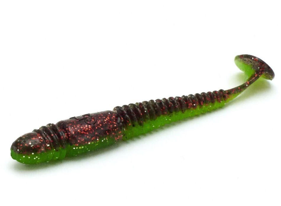 Силиконовая приманка Lucky John Tioga 2.9in 75 мм 7 шт T44 Pro Series  140103-T44 — крупный план
	                                    1