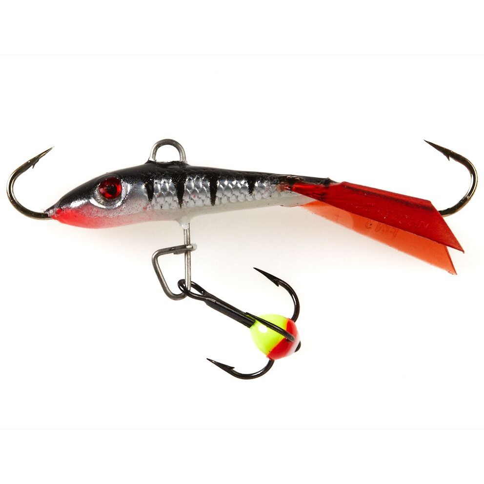 Балансир Lucky John Набор MIX 001SET 12 гр 40 мм Nordic 4 40мм/13H; Fin 3 40мм/12HRT; Classic 4 40мм/15H С тройниками  LJB-001SET — крупный план
	                                    1