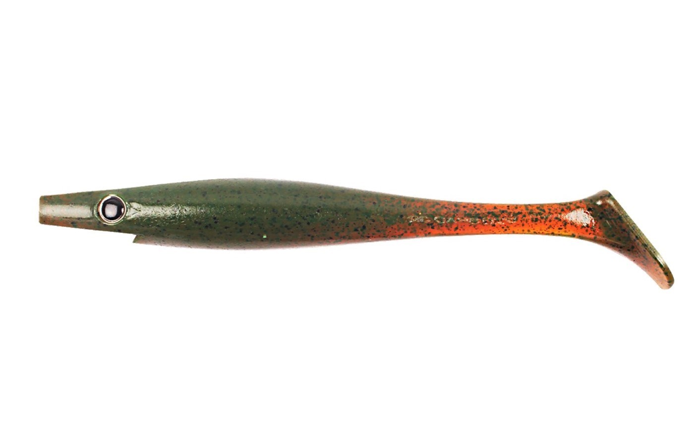Силиконовая приманка Strike Pro Pig Shad Jr 200 мм 2 шт Motor Oil Pepper   SP-172C#C017 — характеристики,
	                                    особенности конструкции