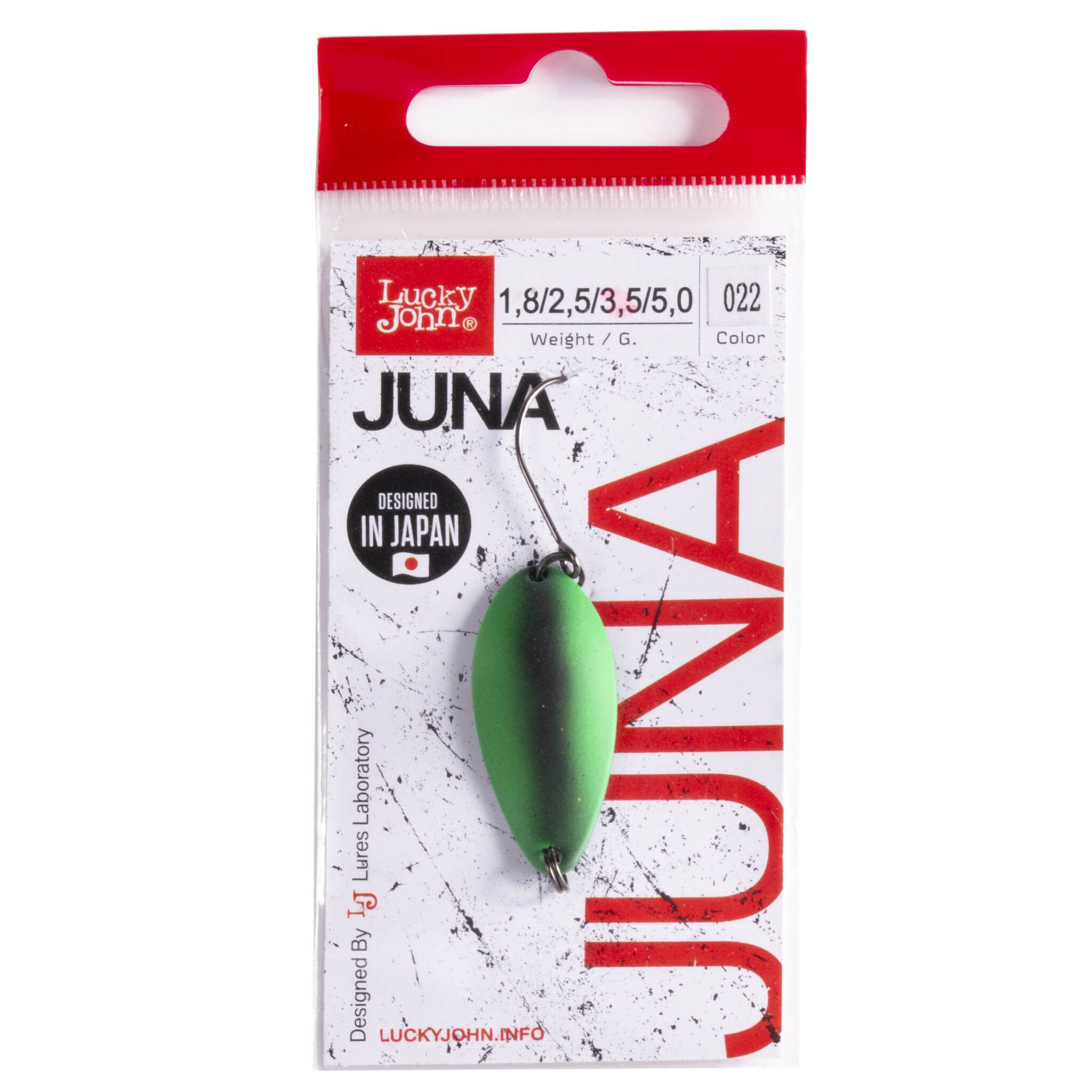 Колеблющаяся Блесна Lucky John Juna 3,5 гр 33 мм 022   LJJU35-022 — крупный план
	                                    1