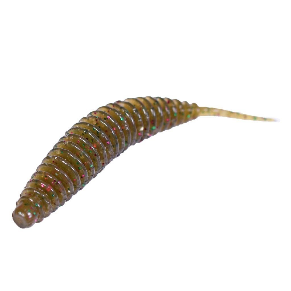 Силиконовая приманка Lucky John Ultraworm 1,0in 25 мм 20 шт S21 Pro Series  140197-S21 — крупный план
	                                    1