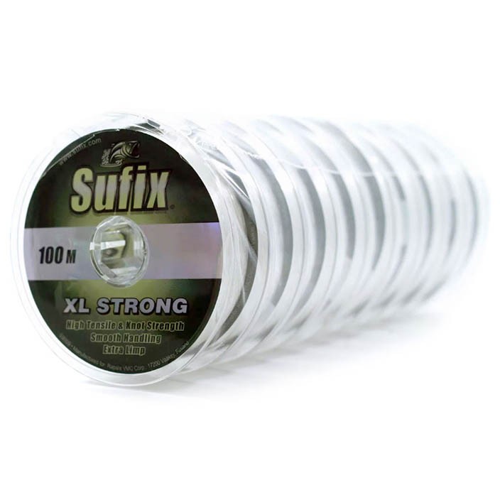 Леска монофильная Sufix XL Strong x10 100 м 0,16 мм Прозрачная   DS1XL016024A9X — характеристики,
	                                    особенности конструкции