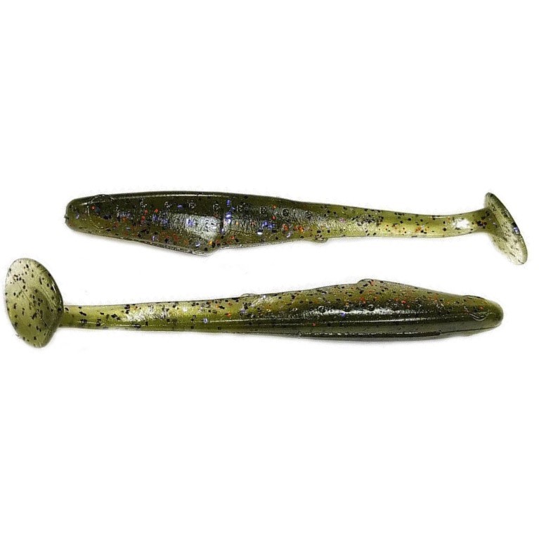 Силиконовая приманка Reins Rockvibe Shiner 4 101 мм 8 шт L03-Barsch   RVS4-L03 — характеристики,  особенности конструкции