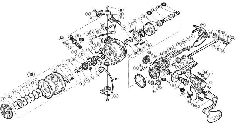 Катушка Shimano Ultegra 4000FB  17  ULT4000FB — крупный план
	                                    4