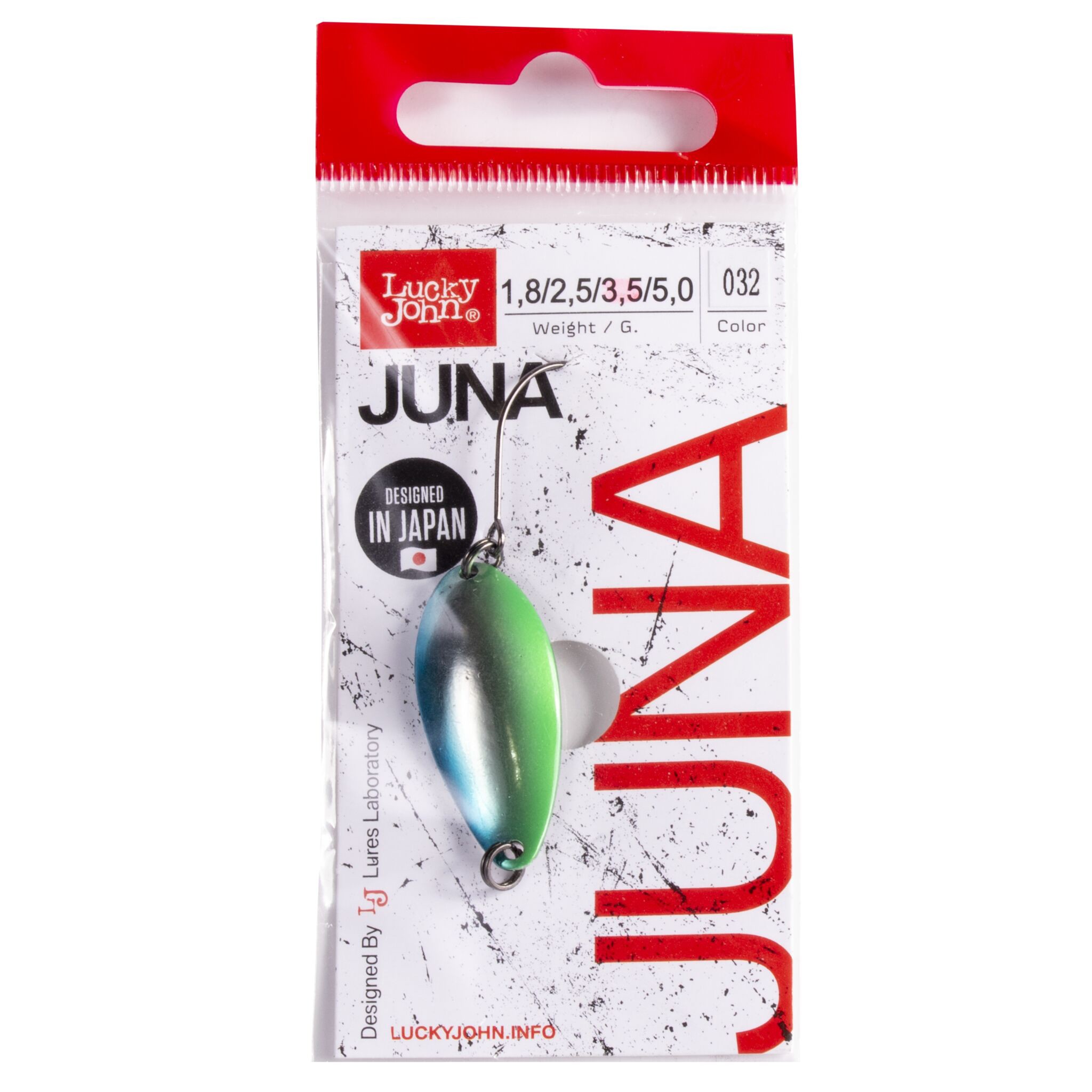 Колеблющаяся Блесна Lucky John Juna 3,5 гр 33 мм 032   LJJU35-032 — крупный план
	                                    2