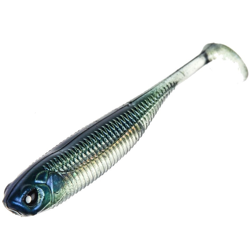 Силиконовая приманка Lucky John Makora Shad Tail 3.0in 76 мм 7 шт 001 3D Series  140406-001 — крупный план
	                                    1