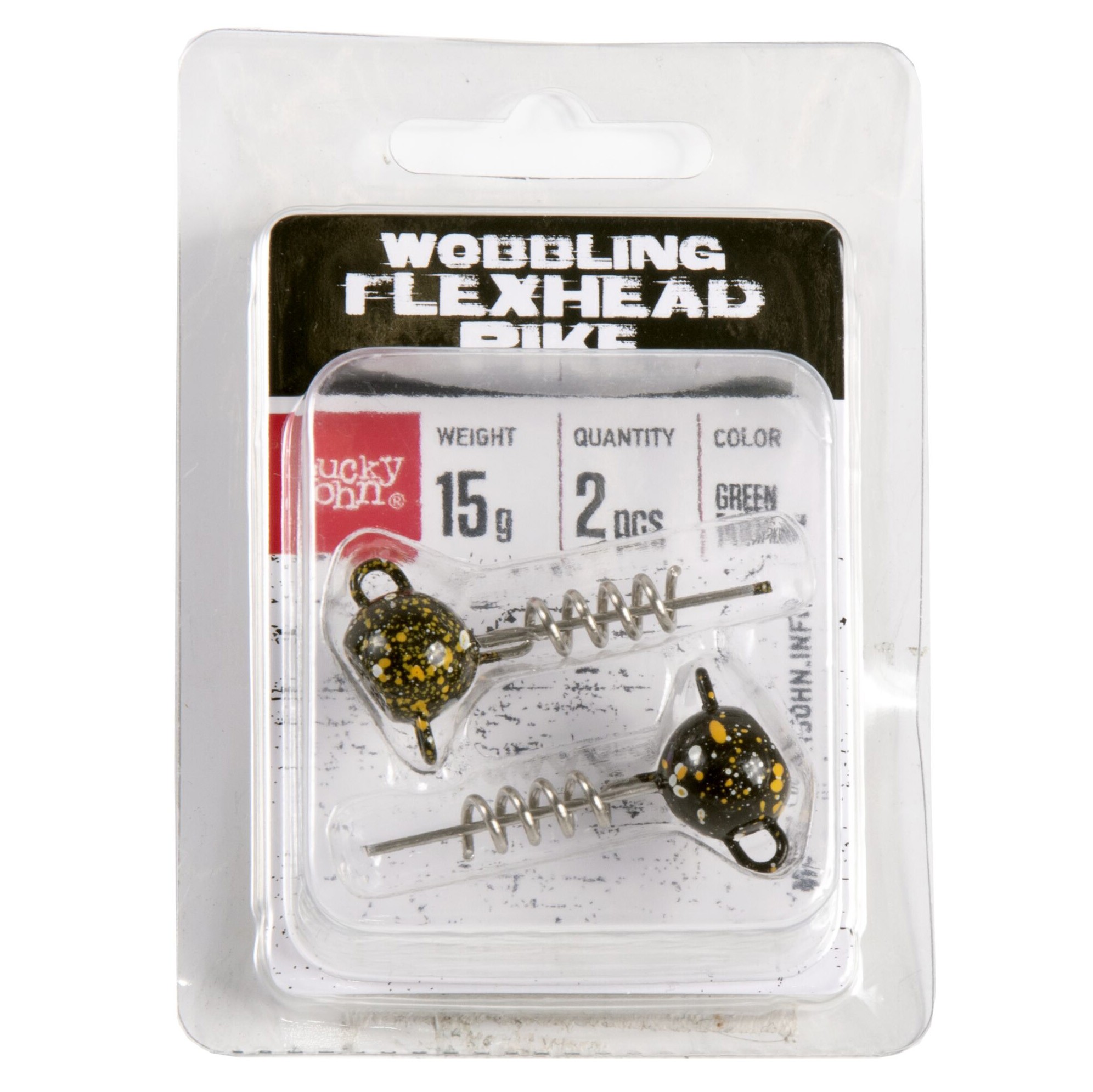 Груз Lucky John Wobbling Flexhead Pike 15 гр 2 шт 003 3D BBS Series  LJWFP15-003 — крупный план
	                                    2
