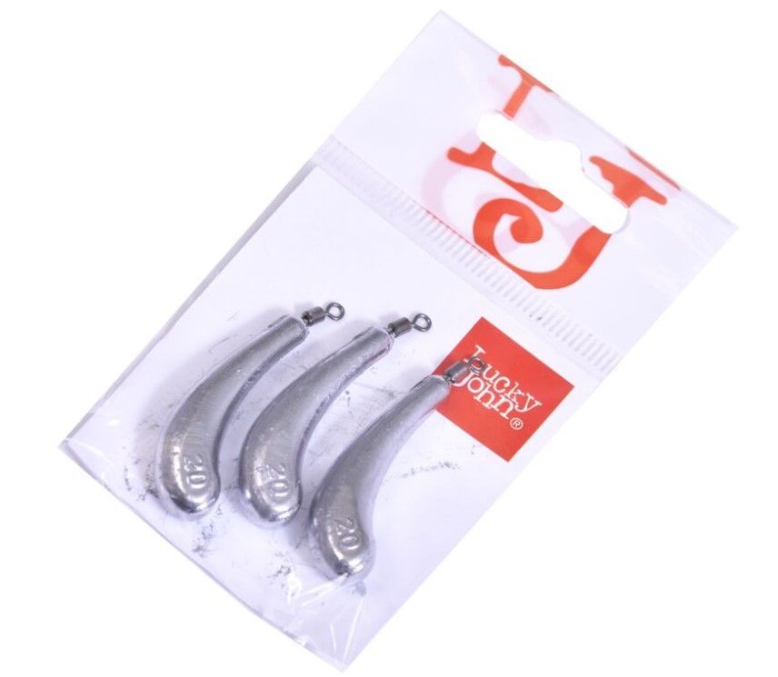 Груз Lucky John Drop Shot Banana 20 гр 3 шт    LJDB-020 — крупный план
	                                    1
