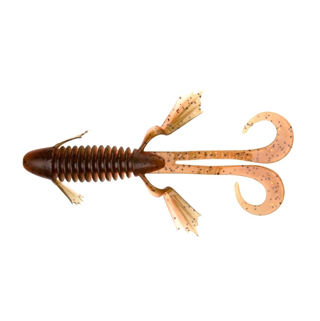 Силиконовая приманка Jig It Donkey Frog 3.8 96 мм 6 шт 014 Red pumpkin   JIDF96014S — крупный план
	                                    1