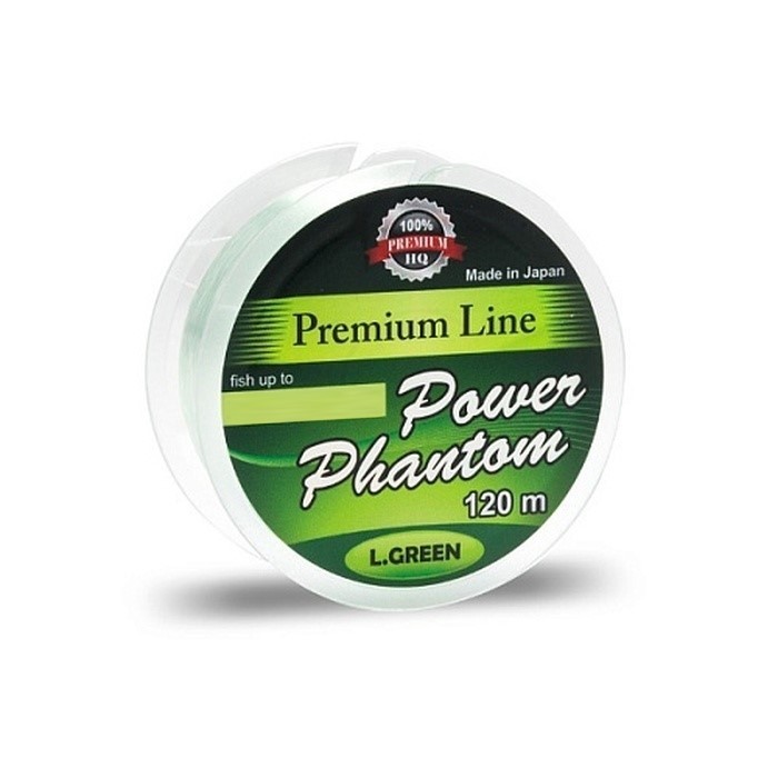 Леска монофильная Power Phantom Premium Line 120 м 0,18 мм Green   PPPLG120018 — характеристики,  особенности конструкции