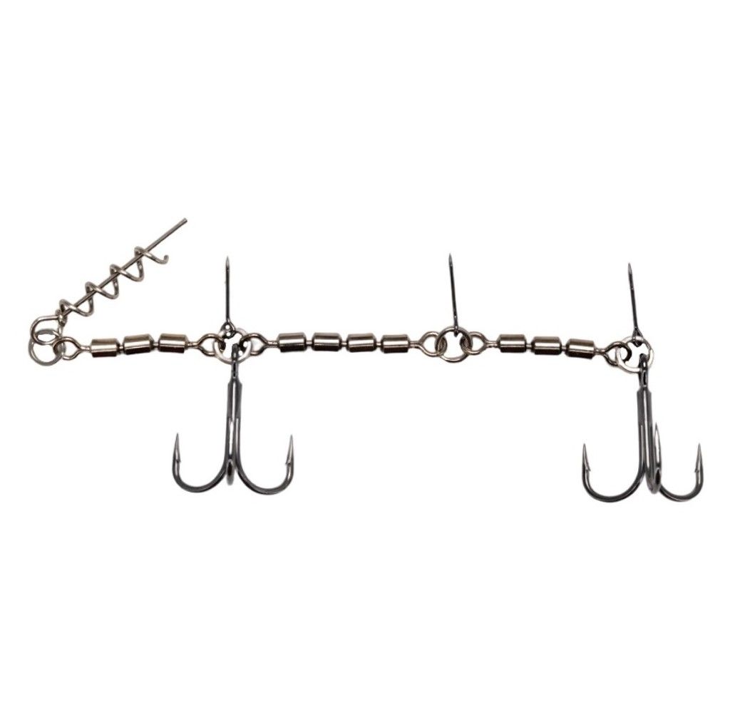 Стингер Narval Fishing Double Stingers №1/0 40 кг 2 шт    NVHDST201/0 — характеристики,  особенности конструкции