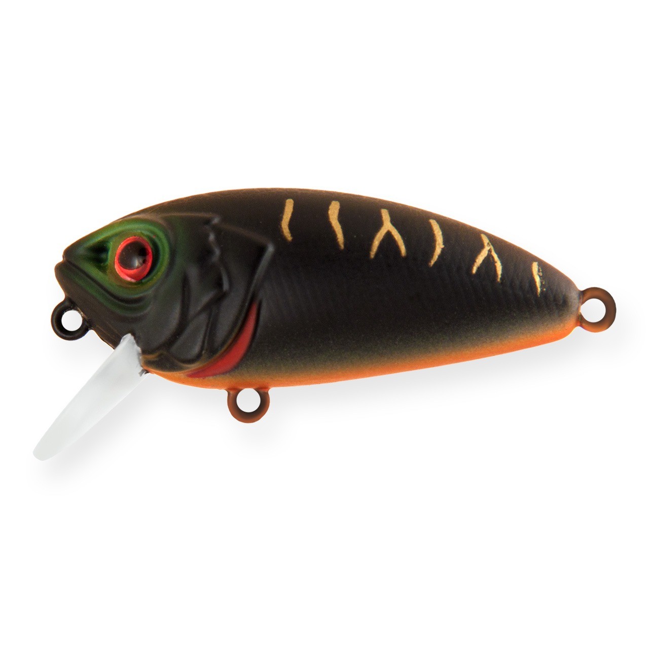 Воблер Strike Pro Stumpy Fly 40 A208S Black Mat Tiger 4,5 гр   EG-134#A208S — характеристики,  особенности конструкции