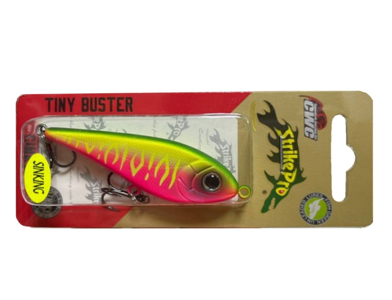 Воблер Strike Pro Tiny Buster A230S Watermelon Mat Tiger 10,3 гр   EG-149#A230S — крупный план
	                                    1