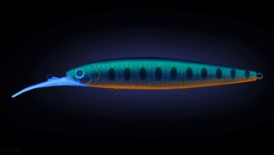 Воблер Strike Pro Bold Deep Diver 130SP A150-713 UV Blue Silver OB 24,5 гр   EG-191L-SP#A150-713 — крупный план
	                                    1