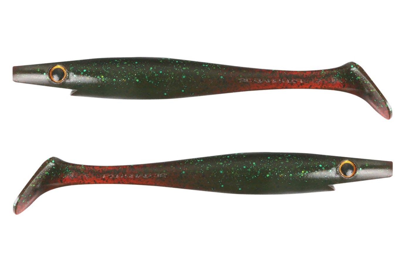 Силиконовая приманка Strike Pro Pig Shad Jr 200 мм 2 шт Bloody Duke   SP-172C#C028 — крупный план
	                                    1